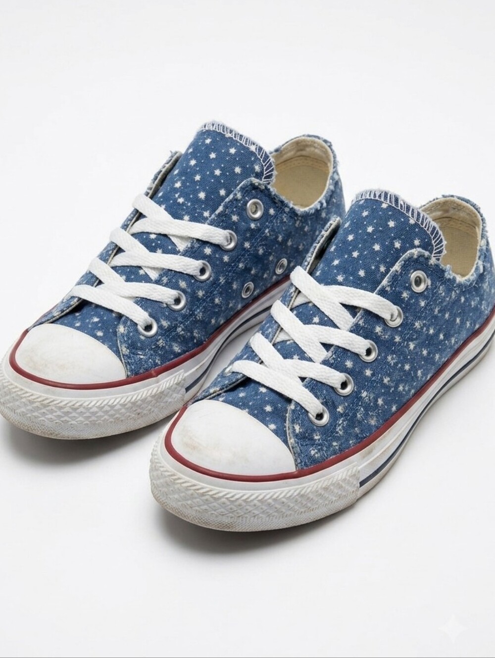 [[Converse]] Kids Blue Distressed Dot Sneakers